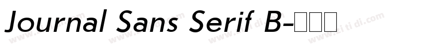 Journal Sans Serif B字体转换 Journal Sans Serif B字体转换
